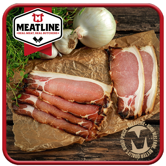 450g DRY CURE SMOKED BACK BACON