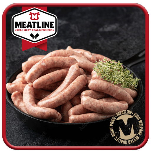[WEB0270] PLAIN PORK 16'S CHIPOLATA SAUSAGE 500G PK