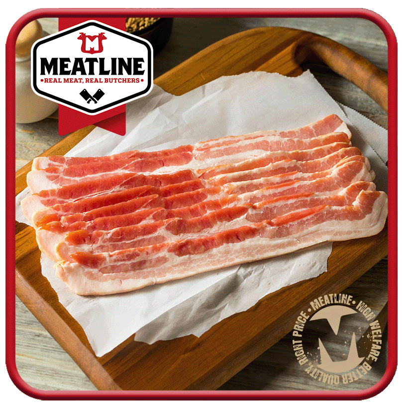 [XMAS125] BACON STREAKY UNSMOKED 450G