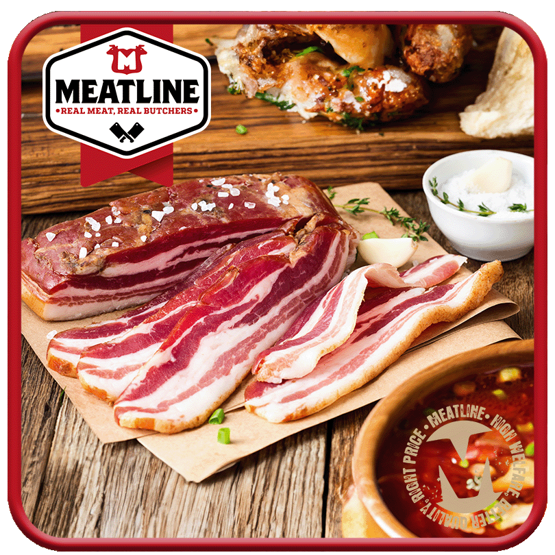 BACON STREAKY SMOKED 450G