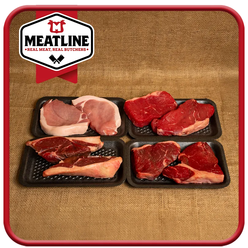 Seared and sizzling mini steak pack